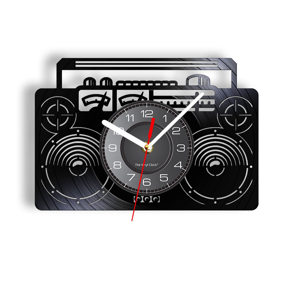 Audio And Music Separate - Boombox راديو الفينيل LP سجل ساعة