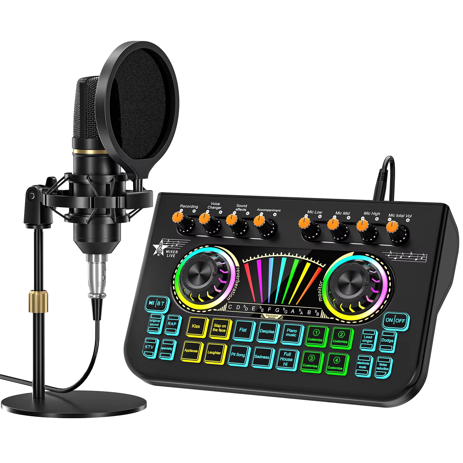 Audio Youtube Music Free - طقم ميكروفون بودكاست Tenlamp X3 BM800