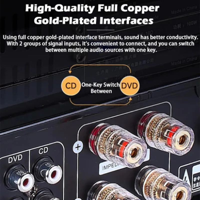 HIFI 2.1Ch فراغ أنبوب أمبير بل - مراجعة Audio Youtube Music Free وسعره