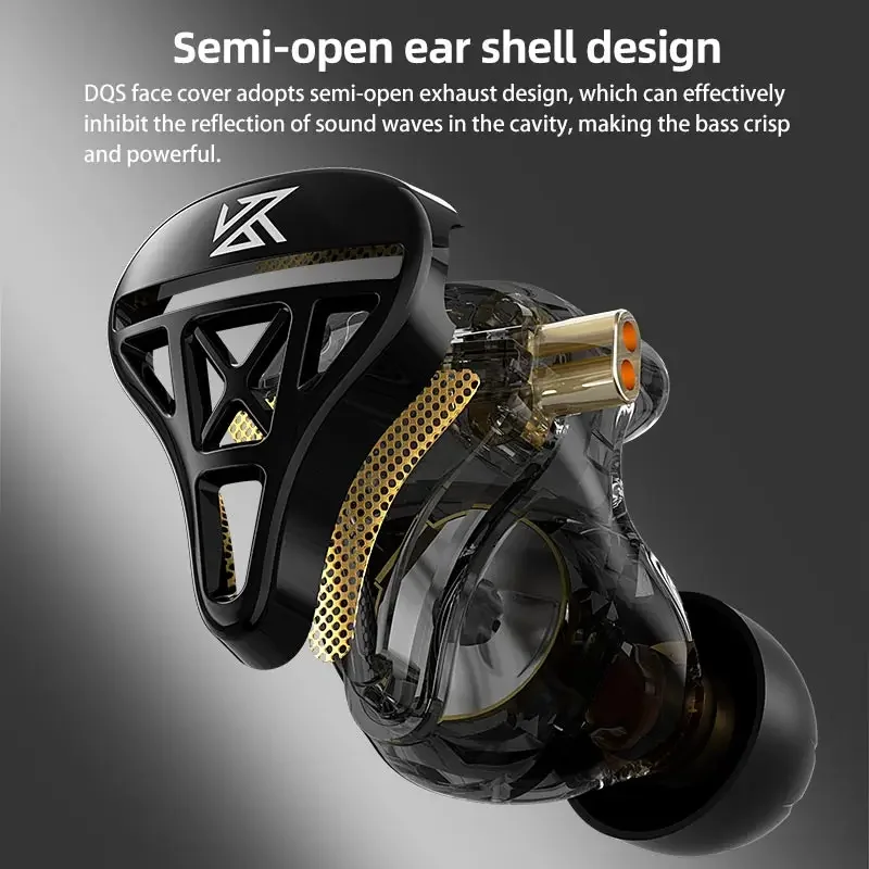 سماعات أذن KZ DQS 1DD HiFi IEM - مراجعة Audio Music Game وسعره