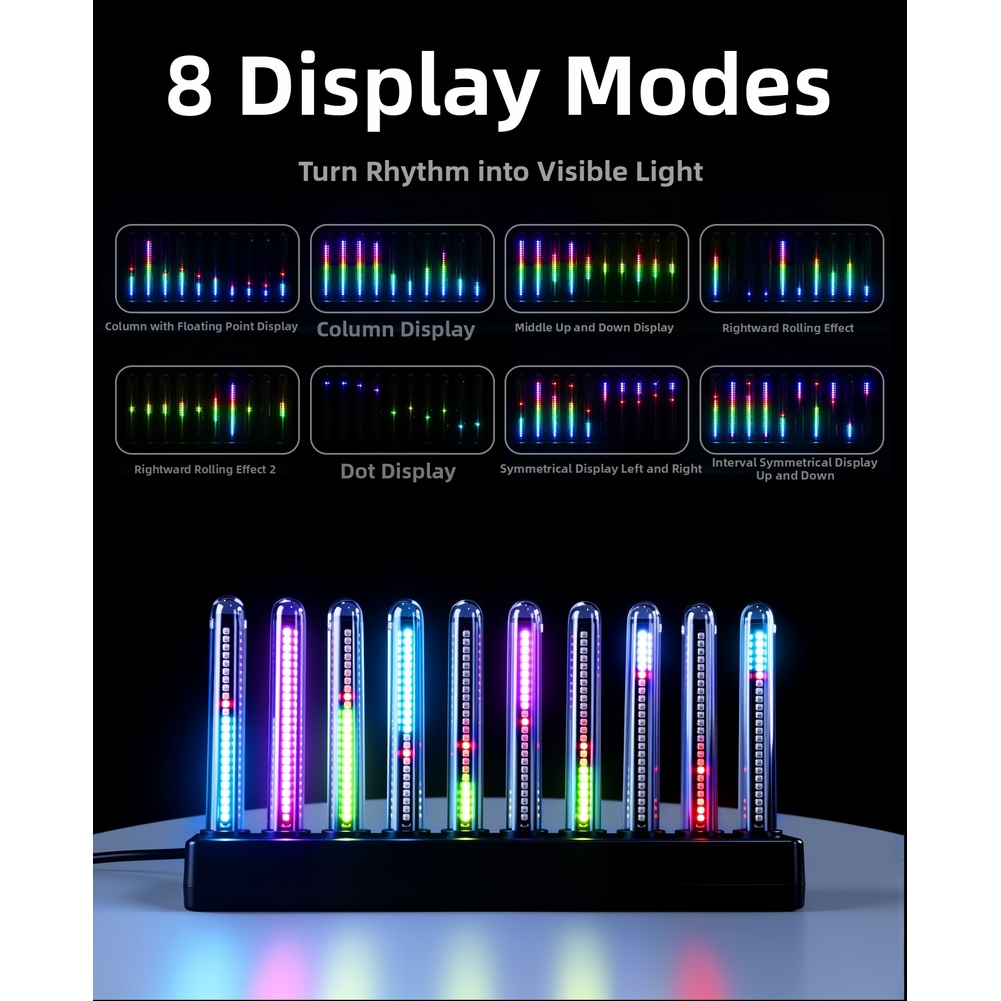 إضاءة LED RGB للصوت من SPECTRU - مراجعة Audio Music Effect وسعره