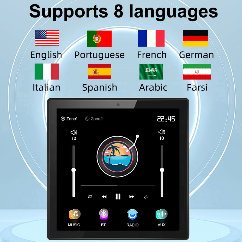 مضخم صوت حائطي منزلي 4 بوصة بم - مراجعة Audio Music Background وسعره